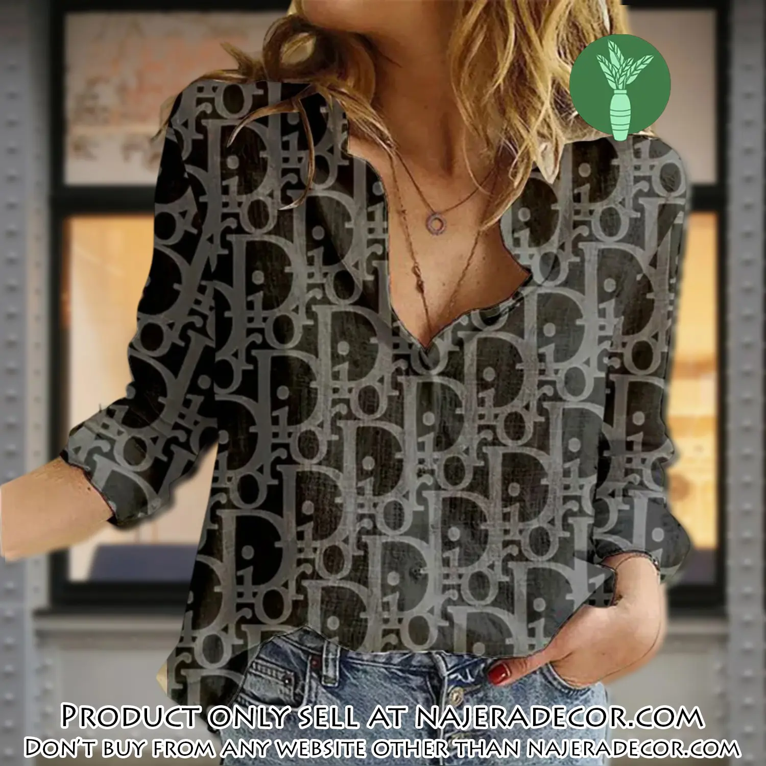 Dior luxury women casual shirt linen shirt wcs1027 njr3349223